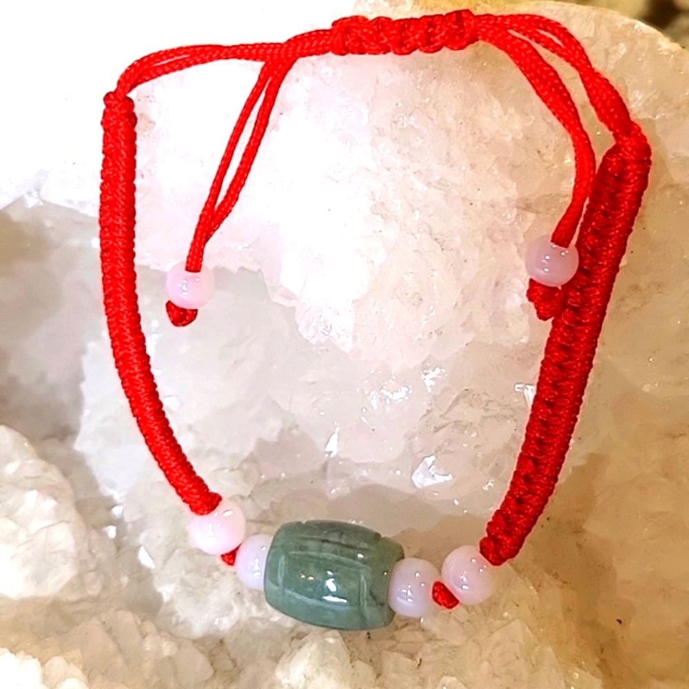 *CLOSING 5/18* Pretty strap bracelet with Jade stone.